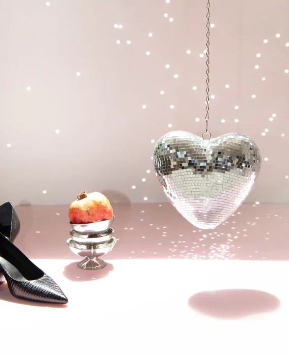 Coeur Disco à suspendre