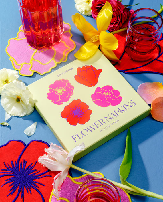 Fleurs – Serviettes à cocktail