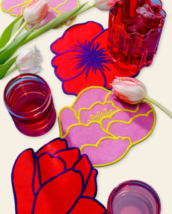 Fleurs – Serviettes à cocktail