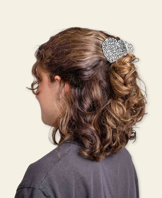 Cœur à Pois – pince à cheveux