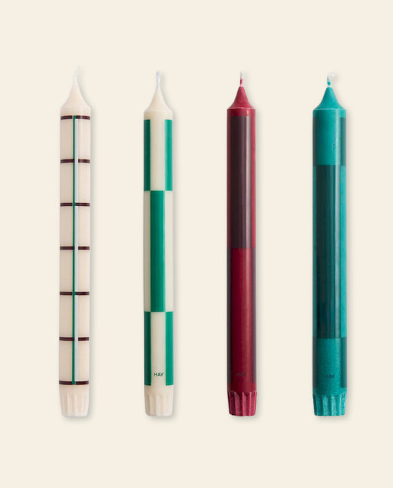 Bougies Pattern – boîte de 4