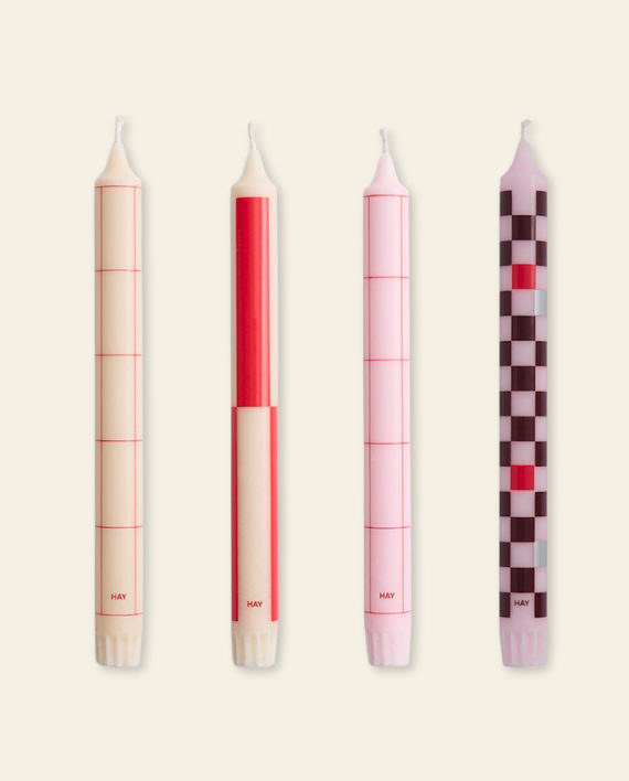 Bougies Pattern – boîte de 4