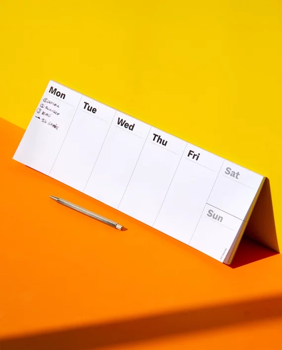 Plan your week – bloc note