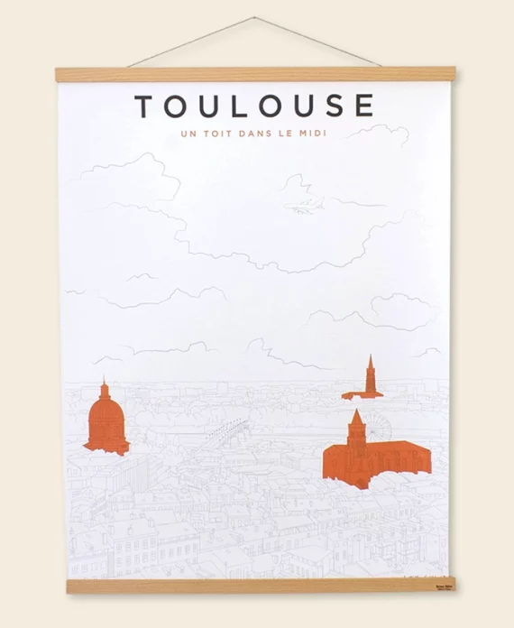 Porte affiche en bois