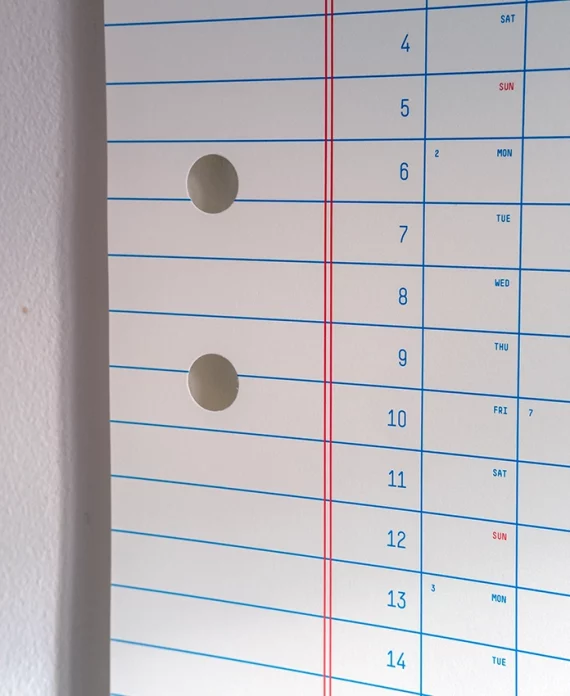 Calendrier 2026 – poster XL