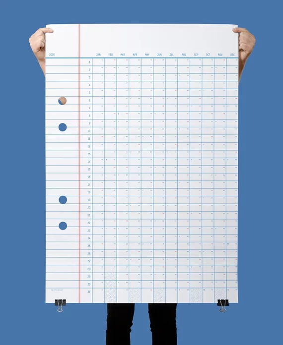 Calendrier 2026 – poster XL