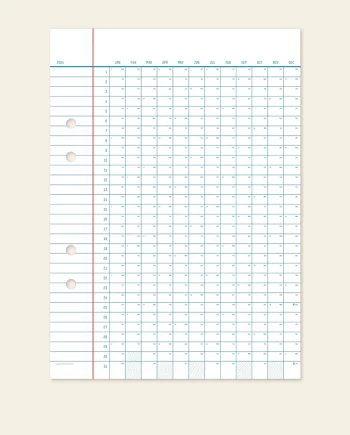 Calendrier 2026 – poster XL