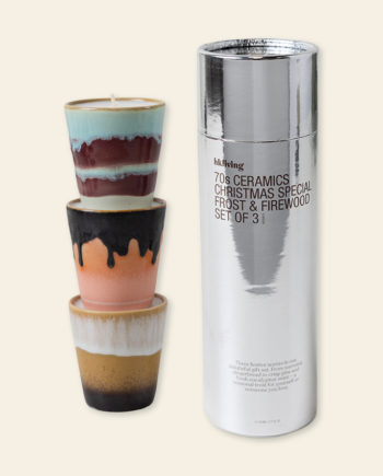 70s ceramics mini – set de 3 bougies