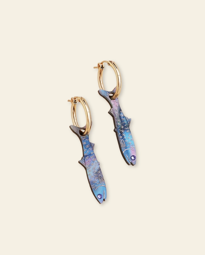 Sardine Hoops – boucles d’oreilles