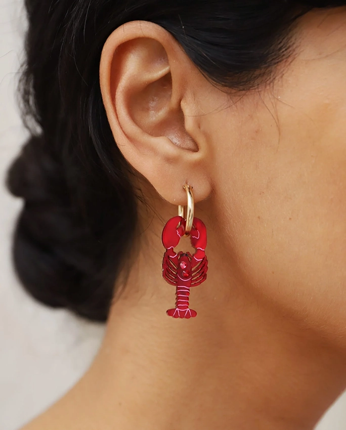 Lobster Hoops – boucles d’oreilles