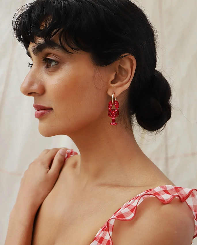 Lobster Hoops – boucles d’oreilles