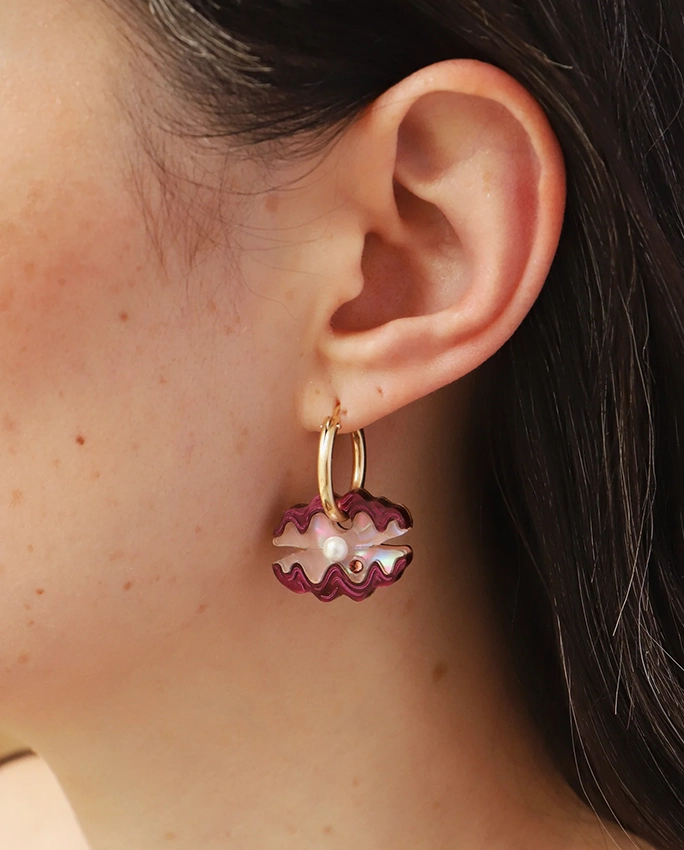 Clam Hoops – boucles d’oreilles