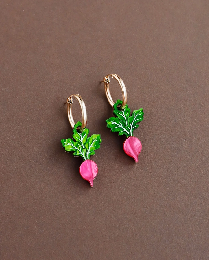 Radish Hoops – boucles d’oreilles