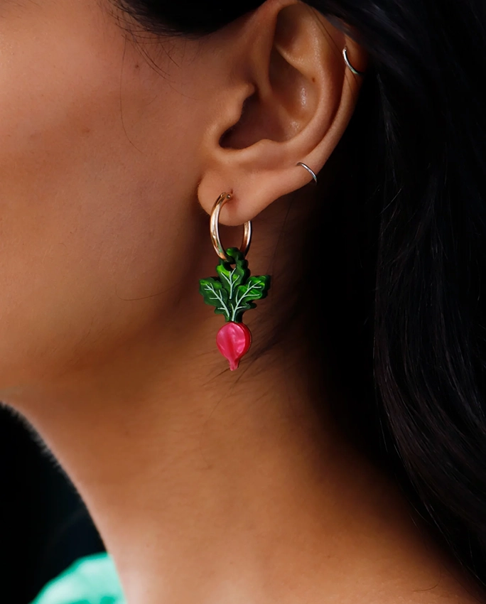 Radish Hoops – boucles d’oreilles