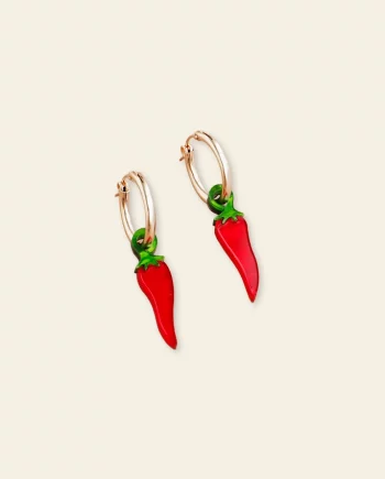 Chilli Pepper Hoops – boucles d’oreilles