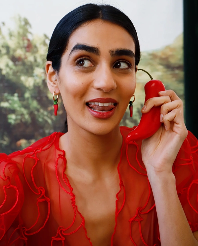 Chilli Pepper Hoops – boucles d’oreilles