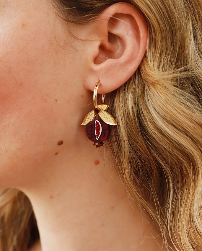 Pomegranate Hoops – boucles d’oreilles