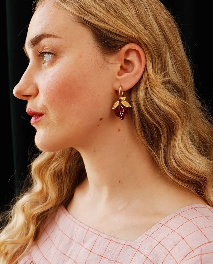Pomegranate Hoops – boucles d’oreilles