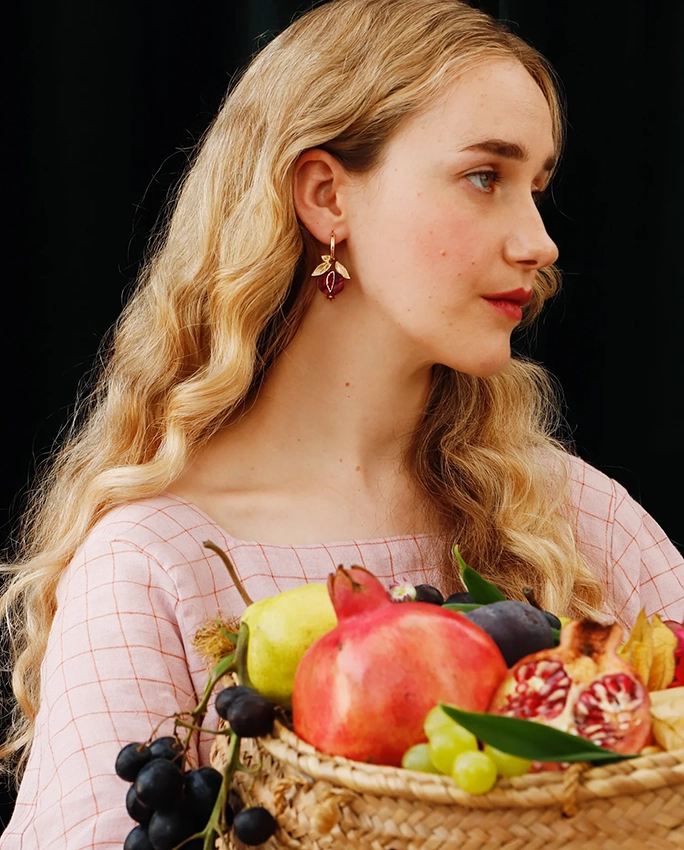 Pomegranate Hoops – boucles d’oreilles