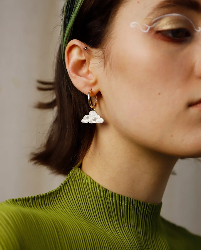 Sun & Cloud Hoops – boucles d’oreilles
