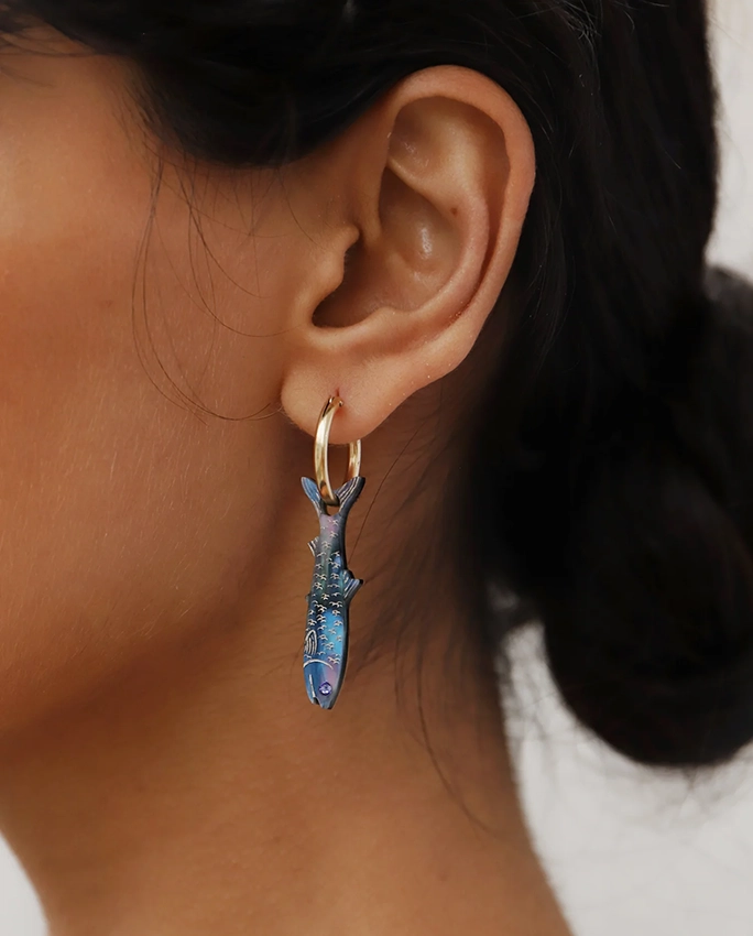 Sardine Hoops – boucles d’oreilles