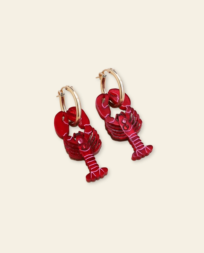 Lobster Hoops – boucles d’oreilles