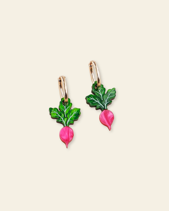 Radish Hoops – boucles d’oreilles