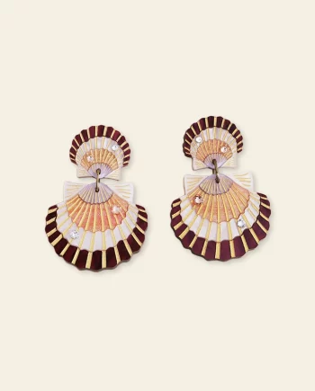 Scallop Shell Statement – boucles d’oreilles