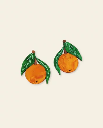 Orange Statement – boucles d’oreilles
