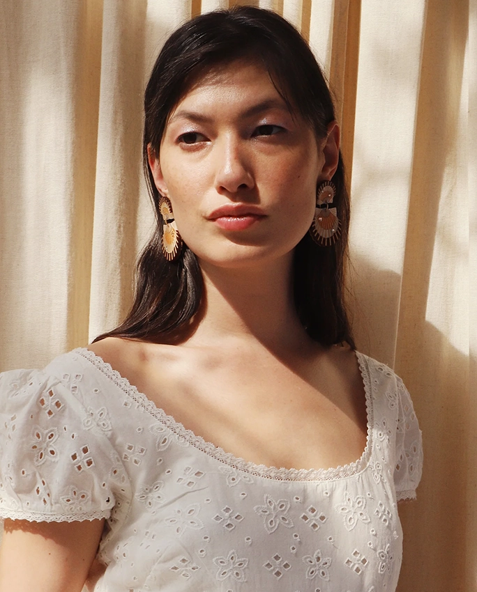 Scallop Shell Statement – boucles d’oreilles