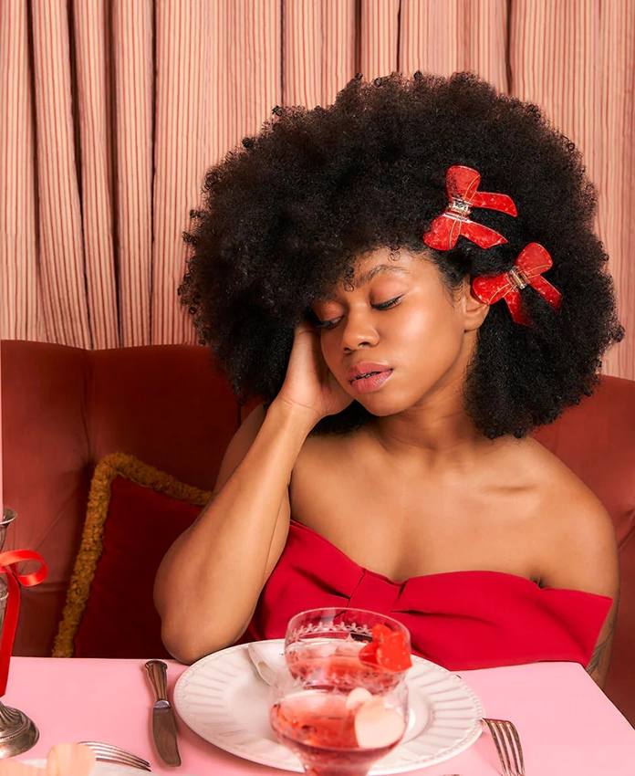 Noeud Rouge – Pince à cheveux