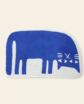Chat Paresseux – Tapis de Bain
