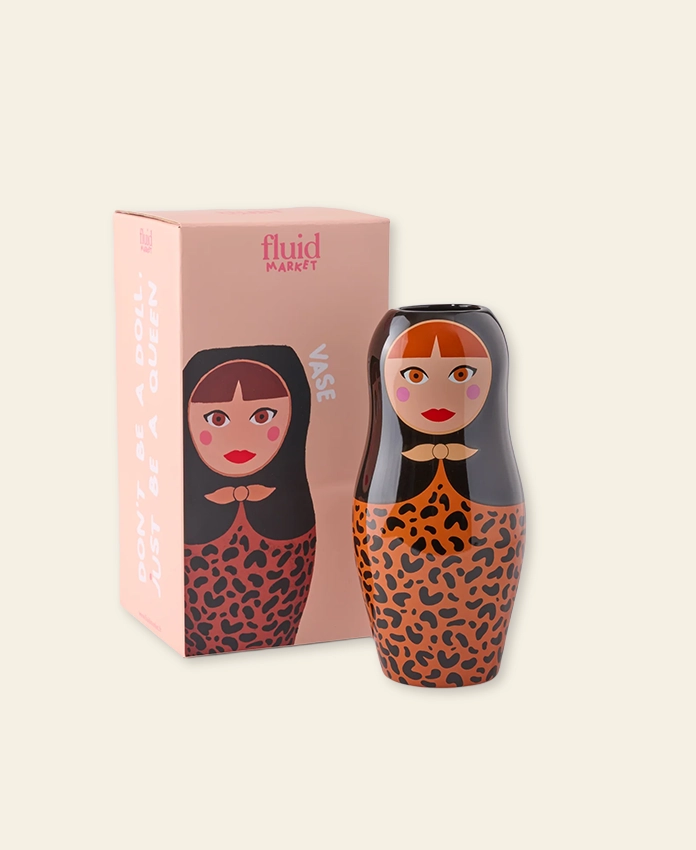 Vase Dolls Léopard