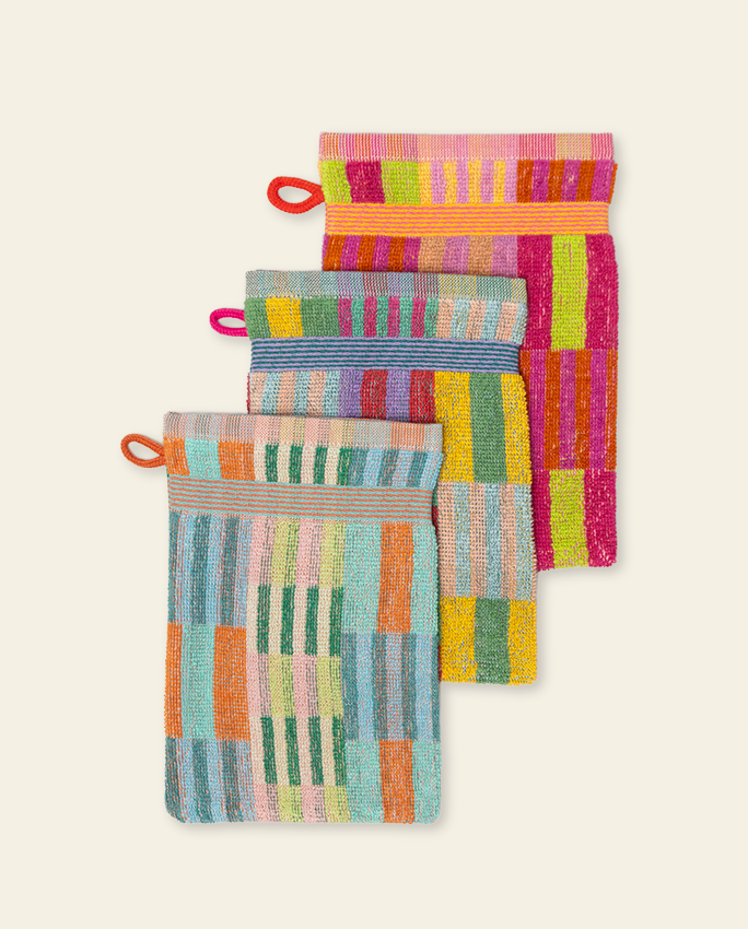 Tulip Quilt – gant de toilette (trio)