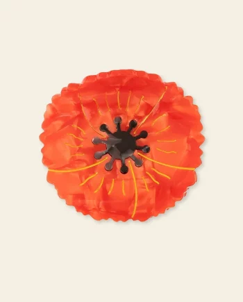 Coquelicot – pince à cheveux