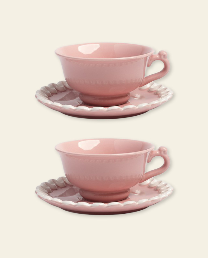 Cup & Saucer Whip – tasse et soucoupe (set de 2)