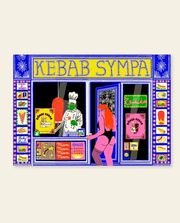 Kebab Sympa – affiche illustration