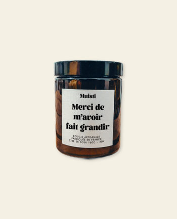 Merci de m'avoir fait grandir – bougie parfumée