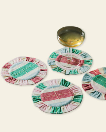 Biscuit – sous-verres à volants