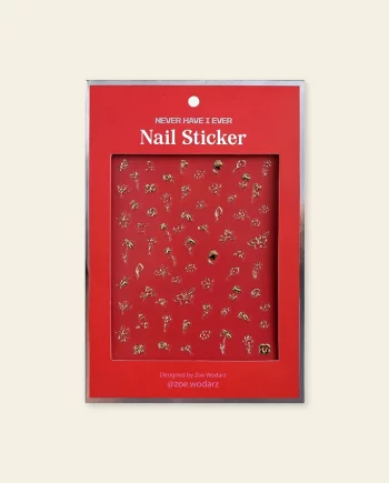nail sticker Flower Silver Zoe Wodarz