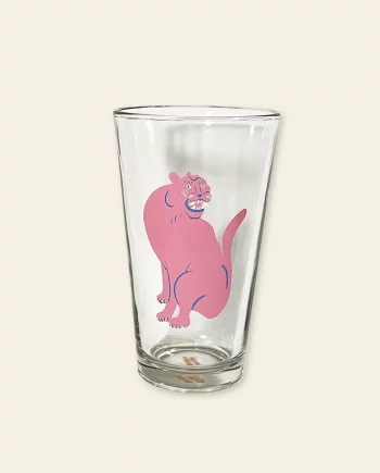Big Cat – verre pinte illustré