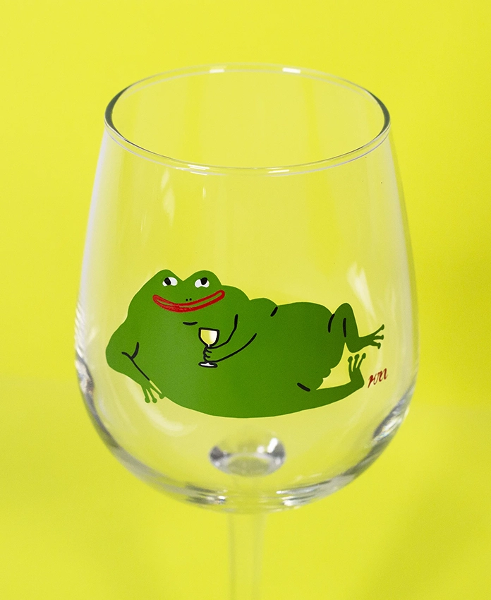 Wine Glass – verre à vin illustré