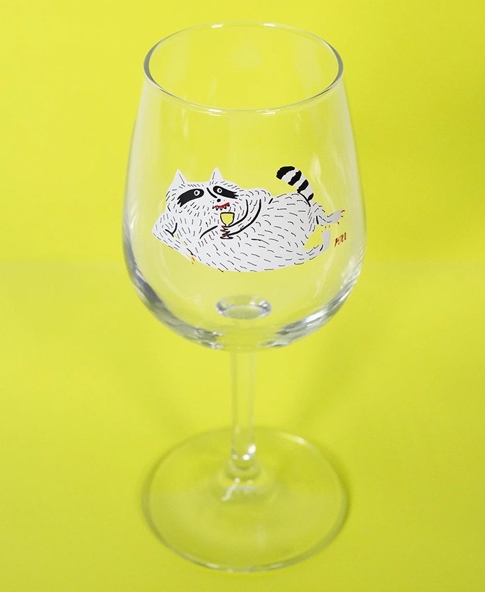 Wine Glass – verre à vin illustré
