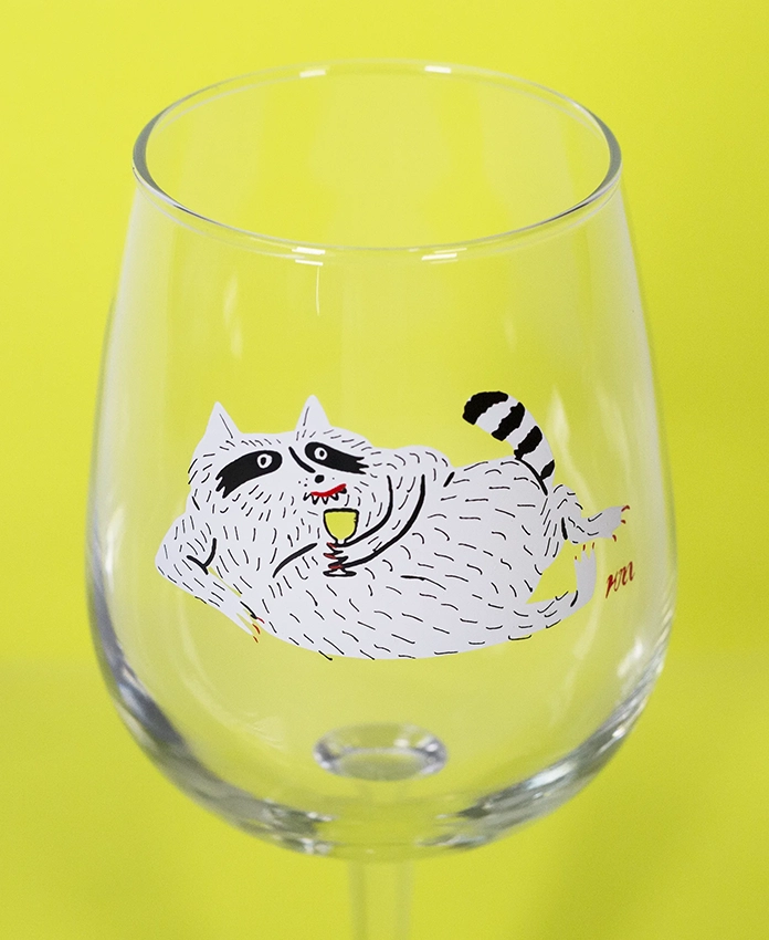 Wine Glass – verre à vin illustré