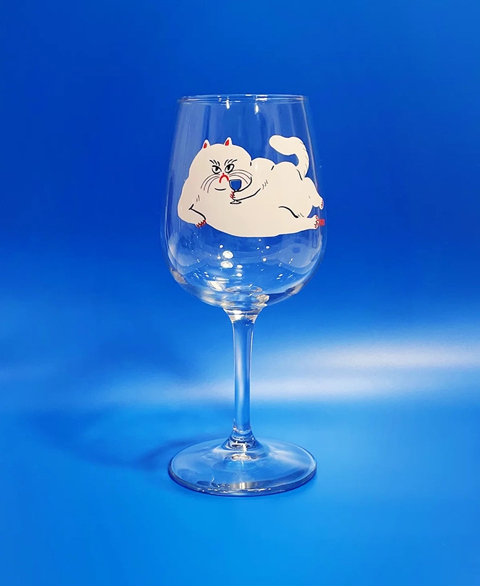 Wine Glass – verre à vin illustré
