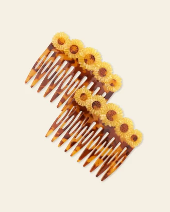 Tournesols – duo de peignes de coiffure