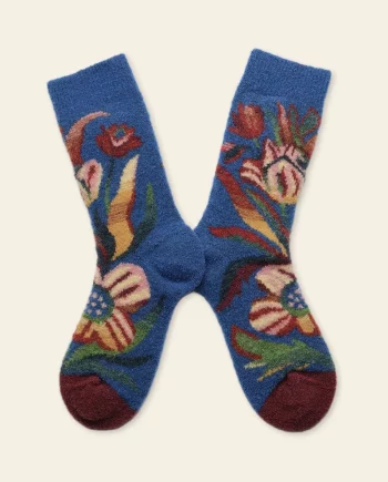 Bouquet de fleurs – chaussettes bouclette
