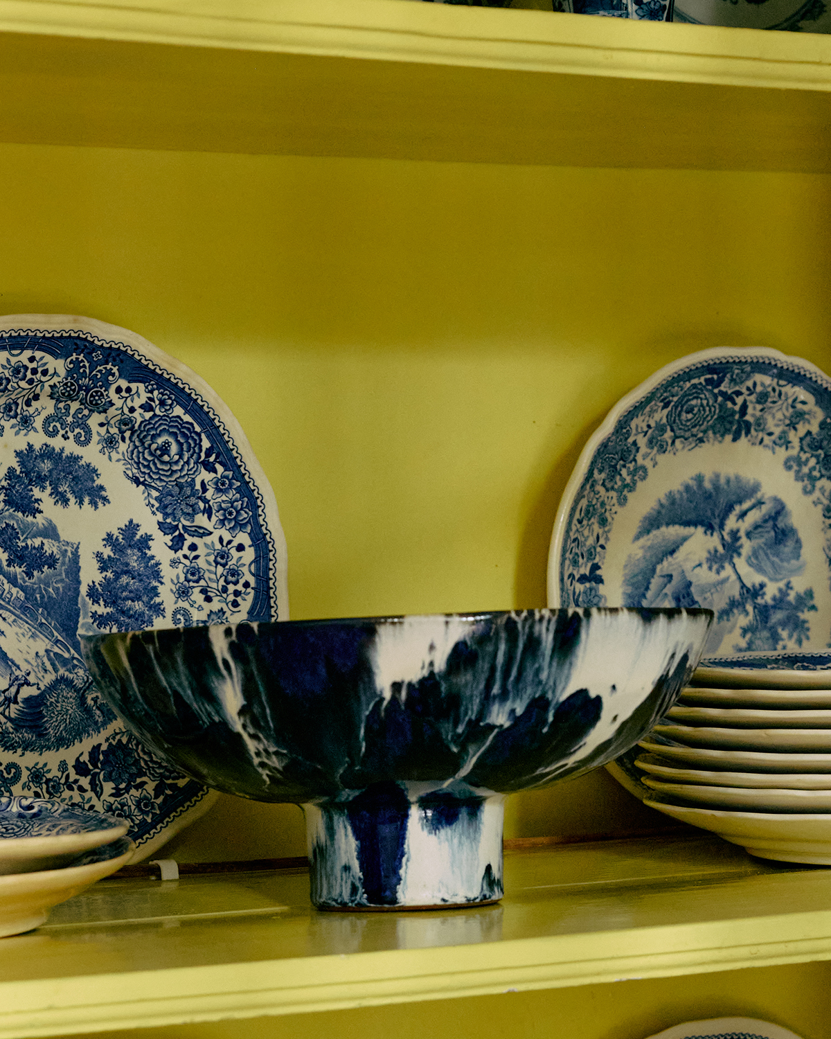 Indigo – bol sur pied